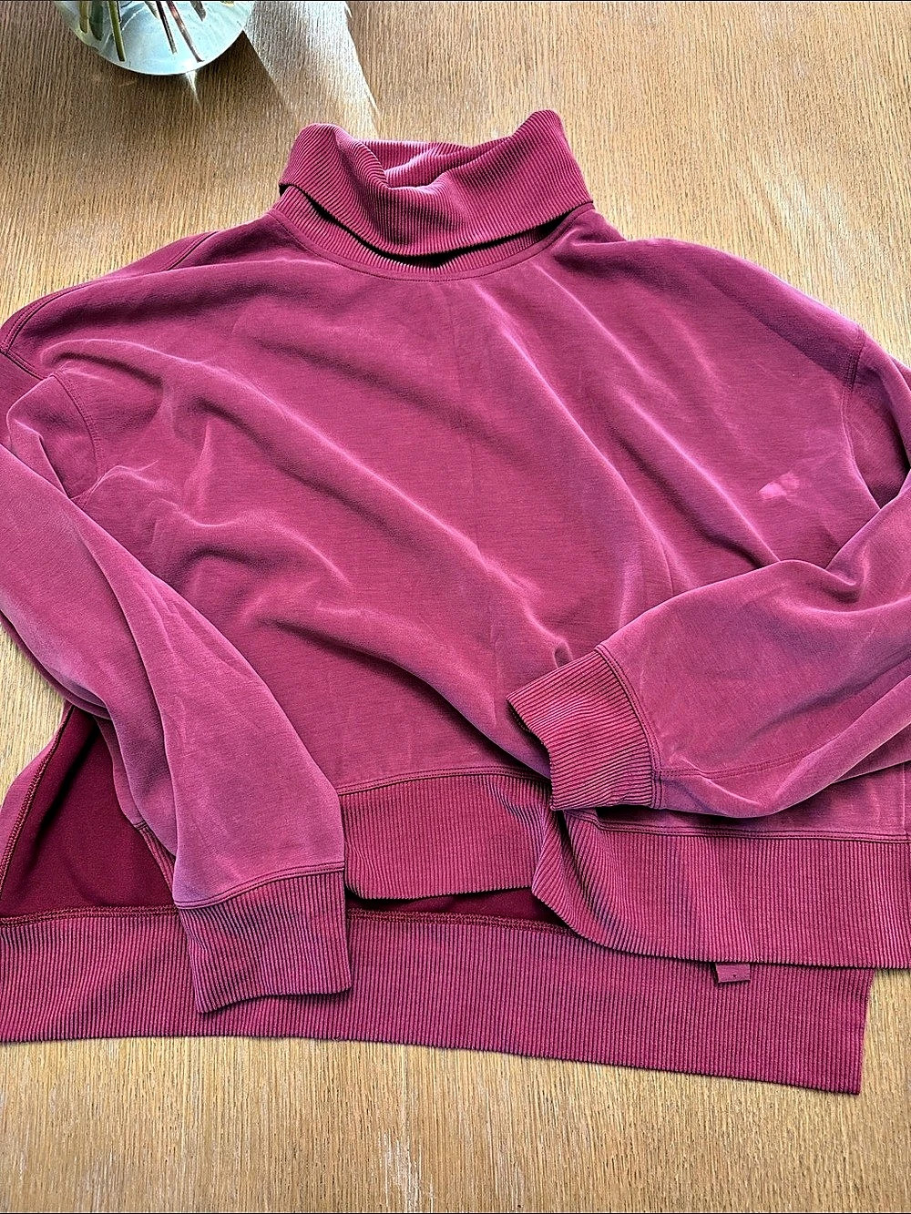 Lululemon Softstreme Turtleneck Pullover Pink Size 8